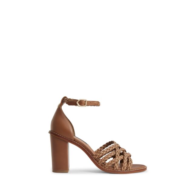 Adapa Tan Leather Seville Heels – Elegant Classic Footwear