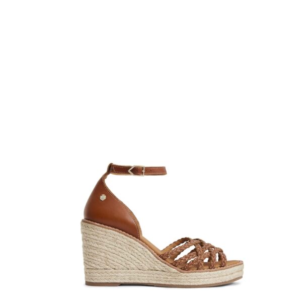 Adapa Tan Leather Seville Wedges – Stylish Comfort Heels